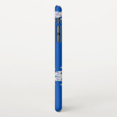 Blue Majestät elegante Blumenkiste iPhone Hülle (Linke Seite)