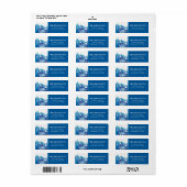 Blue Majestic Mountain Bar Mitzvah Adresse (Vorne)