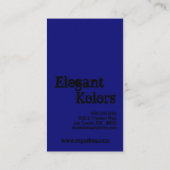 Blue Make up Artist Palette Business Card Visitenkarte (Rückseite)