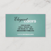 Blue Make up Artist Palette Business Card Visitenkarte (Rückseite)