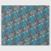 Blue Make Wish Holiday Geschenkpapier (Flach)