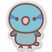 Blue male Pacific parrotlet Aufkleber (Vorderseite)