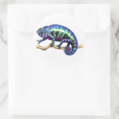 Blue Male Panther Chameleon Stickers (Tasche)