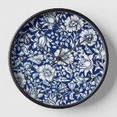 Blue Mallow, a William Morris pattern, Uhr (Vorderseite)