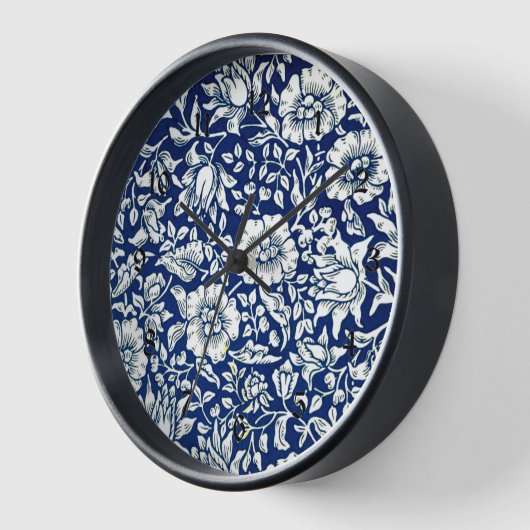 Blue Mallow, a William Morris pattern, Uhr (Winkel)