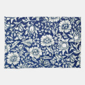 Blue Mallow, bekanntes Muster, Geschirrtuch (Horizontal)