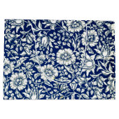 Blue Mallow, bekanntes Wiliam Morris-Muster, Große Geschenktüte (Rückseite)