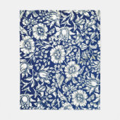 Blue Mallow, William Morris pattern, Fleecedecke (Vorderseite)