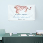 Blue Mama Tiger & Cub Baby Duschbanner Banner (Messeveranstaltung)