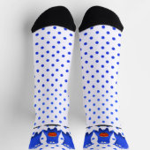 Blue Man Ghosts Halloween Socken (Oben)