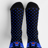 Blue Man Ghosts Halloween Socken (Oben)