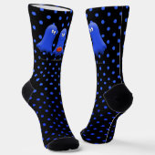Blue Man Ghosts Halloween Socken (Gewinkelt)