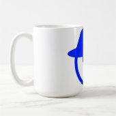 Blue Man Illustration Coffee Tasse (Links)