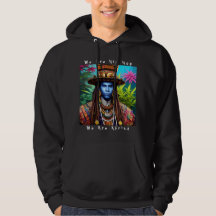 Blue Man mit Majestic Dreadlocks Fleece Hoodie