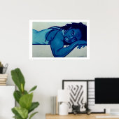 Blue Man Poster (Heimbüro)