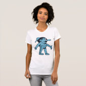 Blue Man Walks Hund. T-Shirt (Vorne ganz)