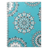 Blue Mandala 2 Spiral Notebook Notizblock (Vorderseite)
