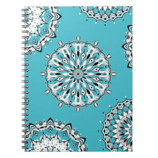 Blue Mandala 2 Spiral Notebook Notizblock