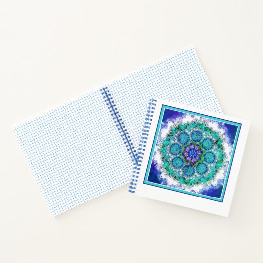 Blue Mandala Art Notizblock (Innenseite)