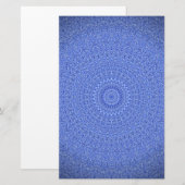 Blue Mandala Briefpapier (Vorne/Hinten)