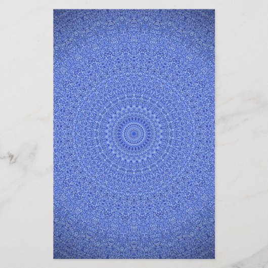 Blue Mandala Briefpapier (Vorderseite)