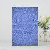Blue Mandala Briefpapier (Stehend Vorderseite)