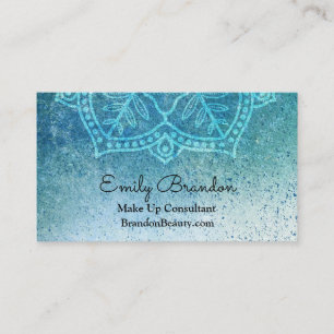 Blue Mandala Business Card Visitenkarte