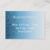 Blue Mandala Classy Business Card Terminkarte (Rückseite)