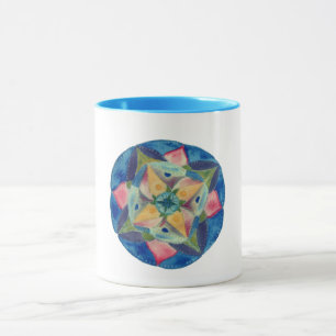 Blue Mandala Combo Tasse