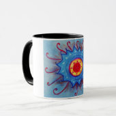 Blue Mandala Combo Tasse (Vorderseite Links)