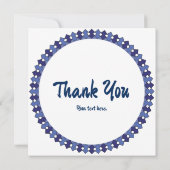 Blue Mandala Dankeskarte (Rückseite)