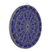 Blue Mandala Dartscheibe (Vorderseite Links)