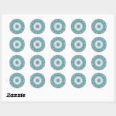 Blue Mandala (Design 3) Stickers (Blatt)