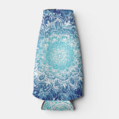 Blue Mandala Flaschenkühler (Vorderseite)