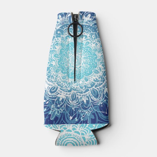 Blue Mandala Flaschenkühler (Rückseite)