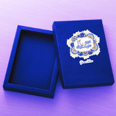 Blue Mandala Floral Eid Mubarak Aufkleber