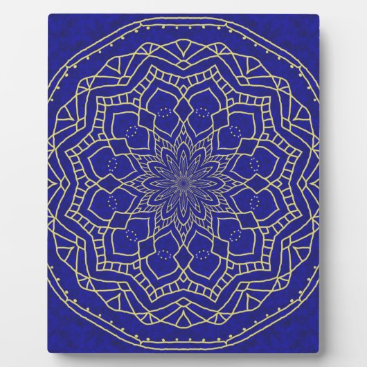 Blue Mandala Fotoplatte (Vorderseite)