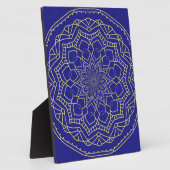 Blue Mandala Fotoplatte (Seite)