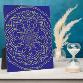 Blue Mandala Fotoplatte (Seite)
