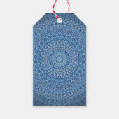 Blue Mandala Geschenkanhänger (Vorderseite)