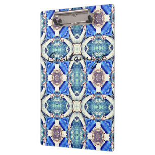 Blue Mandala Herz Thunder_Cove Klemmbrett