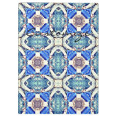Blue Mandala Herz Thunder_Cove Klemmbrett (Rückseite)