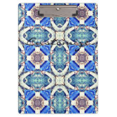 Blue Mandala Herz Thunder_Cove Klemmbrett (Vorderseite)