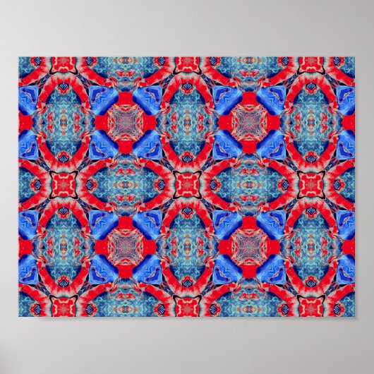 Blue Mandala Herz Thunder_Cove Poster (Vorne)