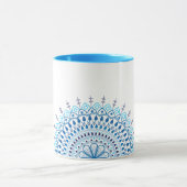Blue Mandala Kaffee Tasse (Zentrum)
