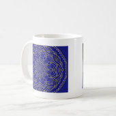 Blue Mandala Kaffeetasse (Vorderseite Links)