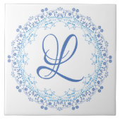 Blue Mandala Keramik Tile Fliese (Vorderseite)