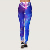 Blue Mandala Leggings (Rückseite)