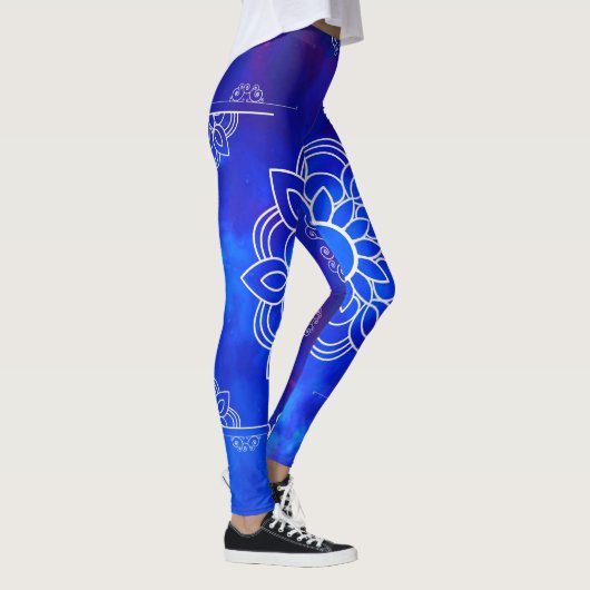 Blue Mandala Leggings (Rechts)