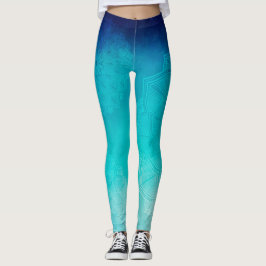 Blue Mandala Leggings